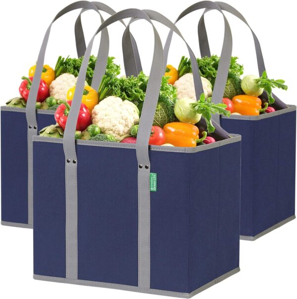 Reusable Grocery Bags (3 Pack) – Heavy Duty Reusable Shopping Bags